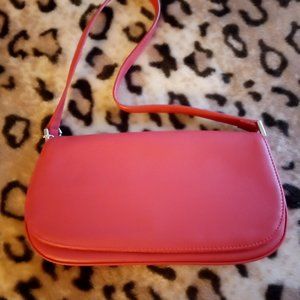 NEW Red Leather Purse Wallet Cross Body Shoulder Bag Clutch Purse